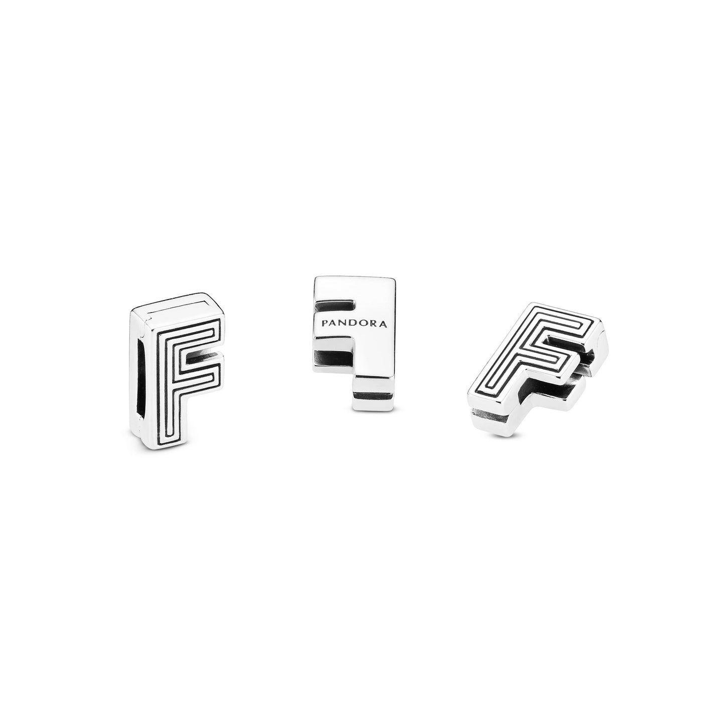 Letter F Clip Charm Premium Fashion Jewelry Gift Collection