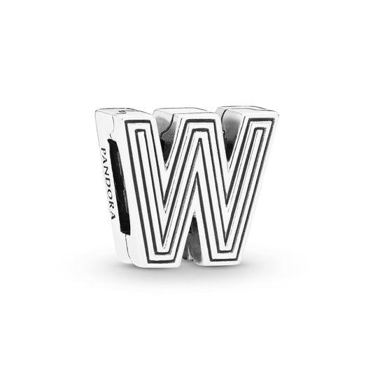 Letter W Clip Charm Premium Fashion Jewelry Gift Collection