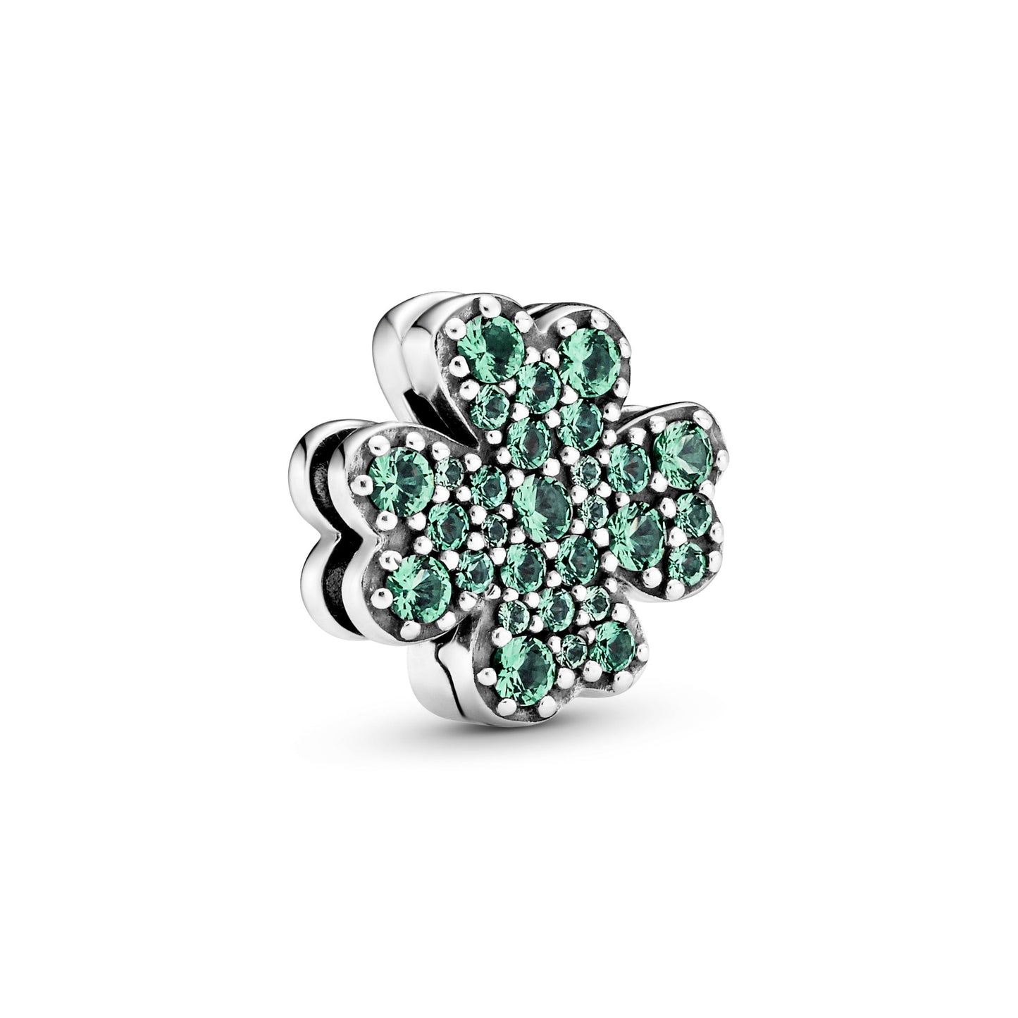 Pavé Four-Leaf Clover Clip Charm Premium Fashion Jewelry Gift Collection