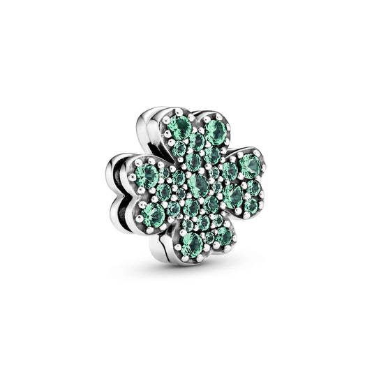Pavé Four-Leaf Clover Clip Charm Premium Fashion Jewelry Gift Collection