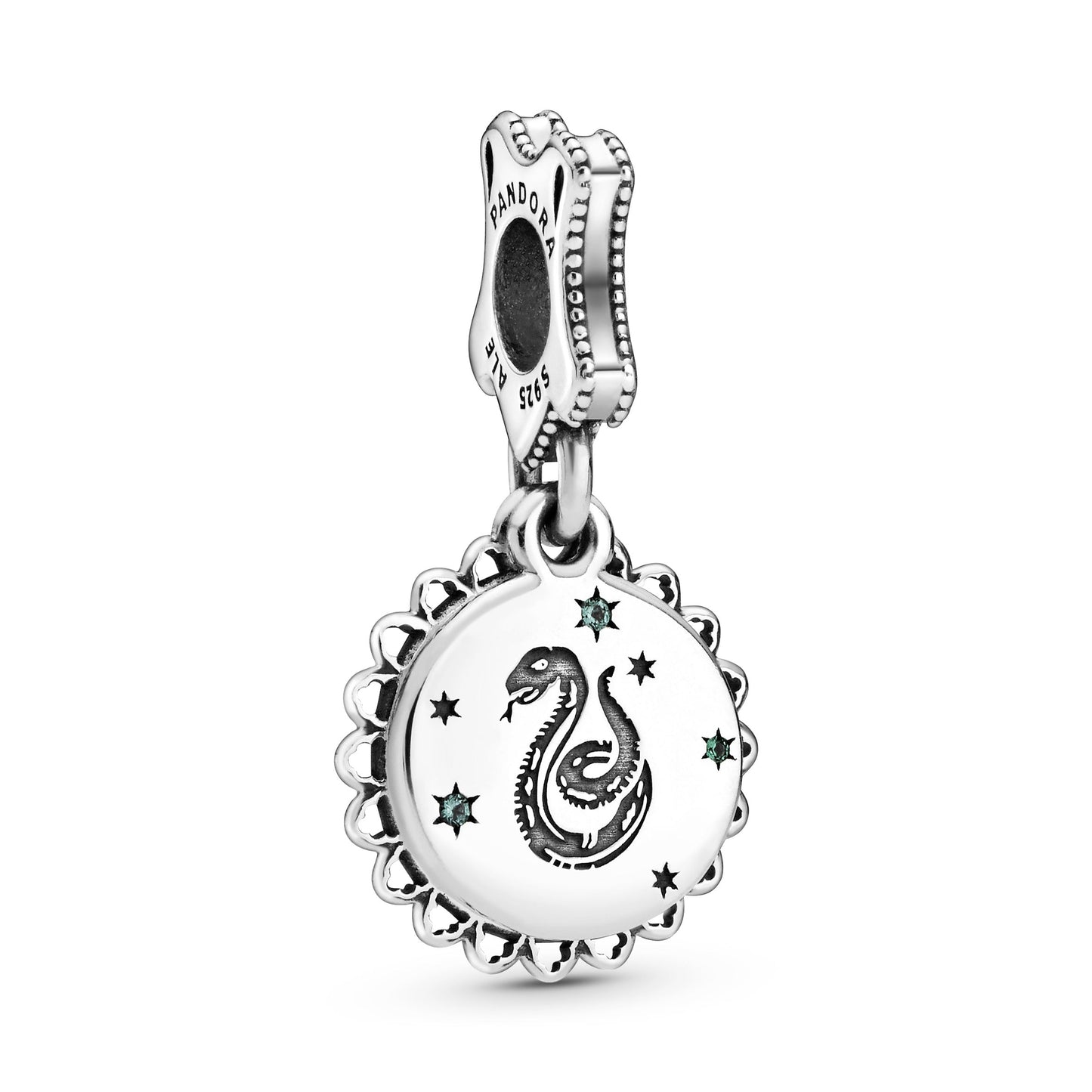 Harry Potter, Slytherin Dangle Charm Premium Fashion Jewelry Gift Collection