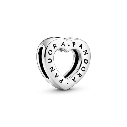 Pandora Logo Heart Clip Charm Premium Fashion Jewelry Gift Collection