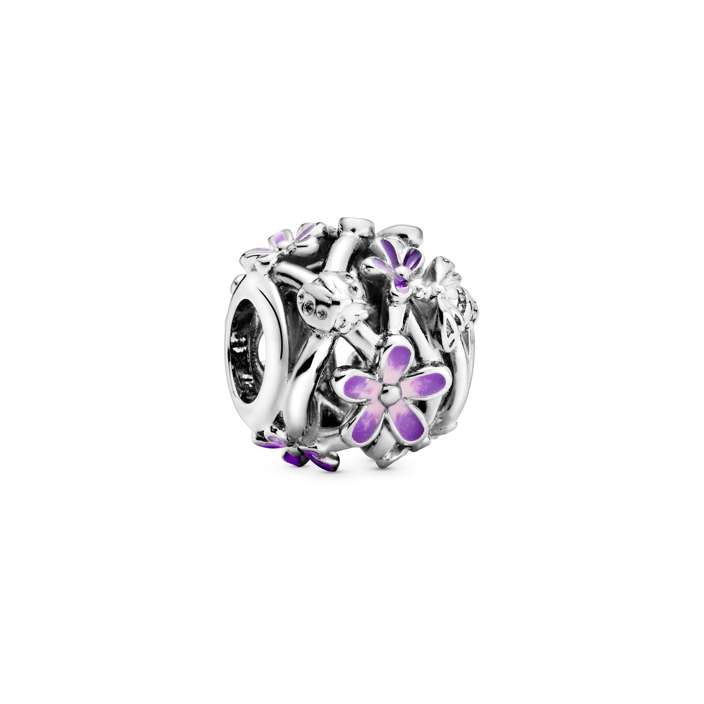 Openwork Purple Daisy Charm Premium Fashion Jewelry Gift Collection