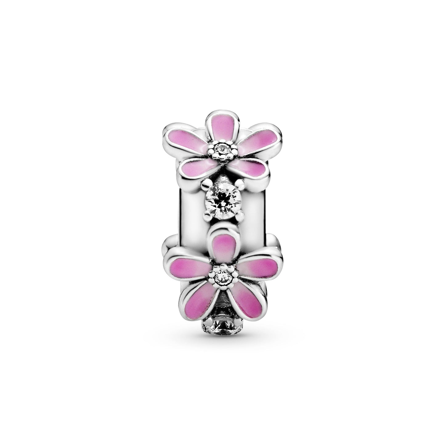 Pink Daisy Flower Clip Charm Premium Fashion Jewelry Gift Collection