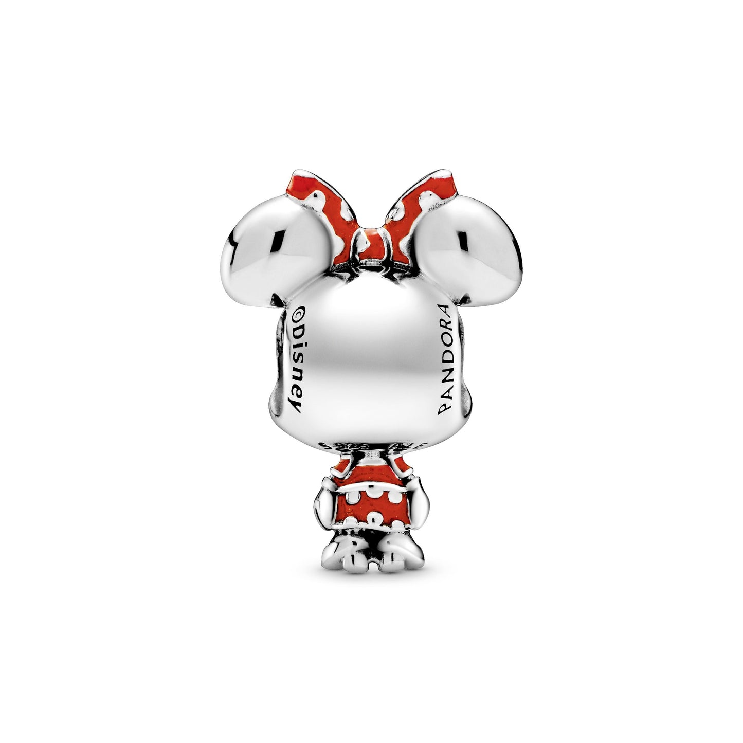 Disney Minnie Mouse Dotted Dress & Bow Charm Premium Fashion Jewelry Gift Collection