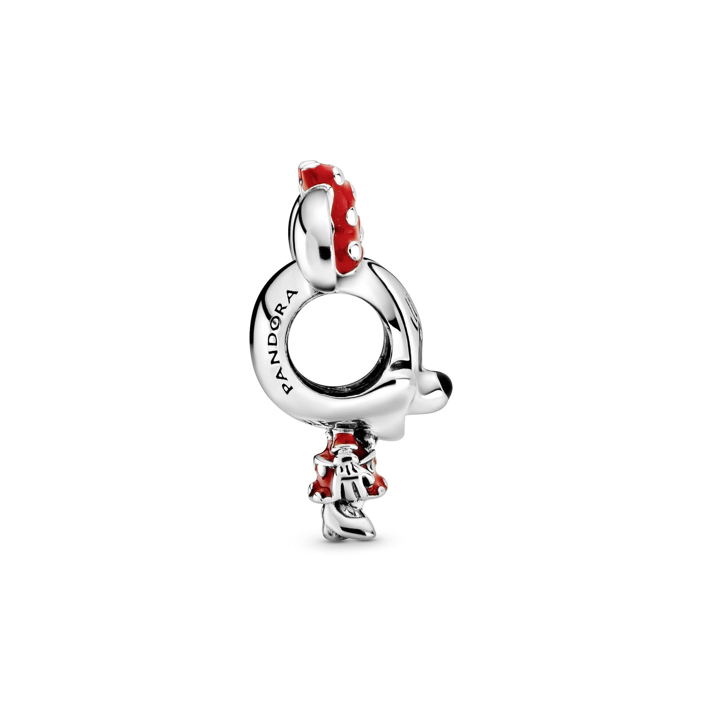 Disney Minnie Mouse Dotted Dress & Bow Charm Premium Fashion Jewelry Gift Collection