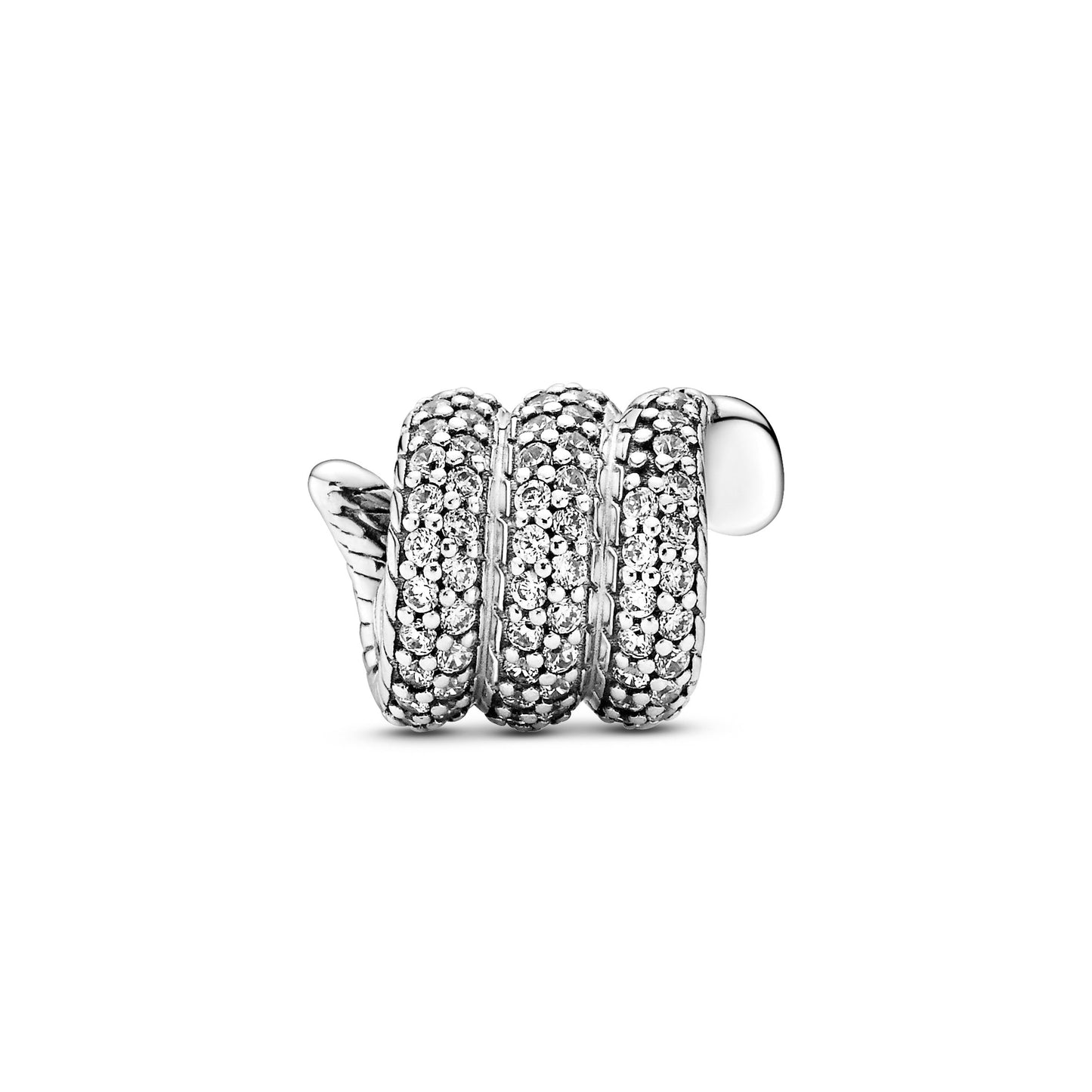 Sparkling Wrapped Snake Charm Premium Fashion Jewelry Gift Collection
