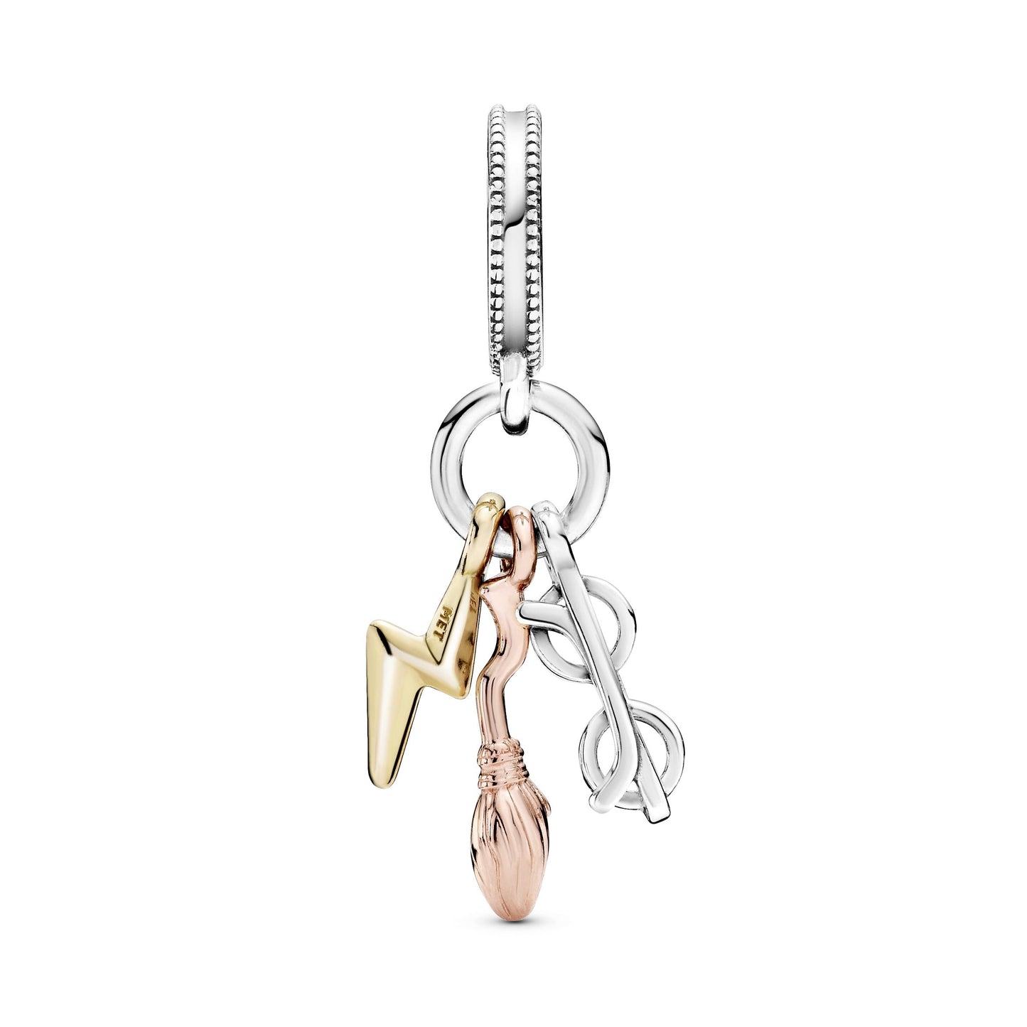 Harry Potter, Glasses, Nimbus 2000 & Lightning Bolt Dangle Charm Premium Fashion Jewelry Gift Collection