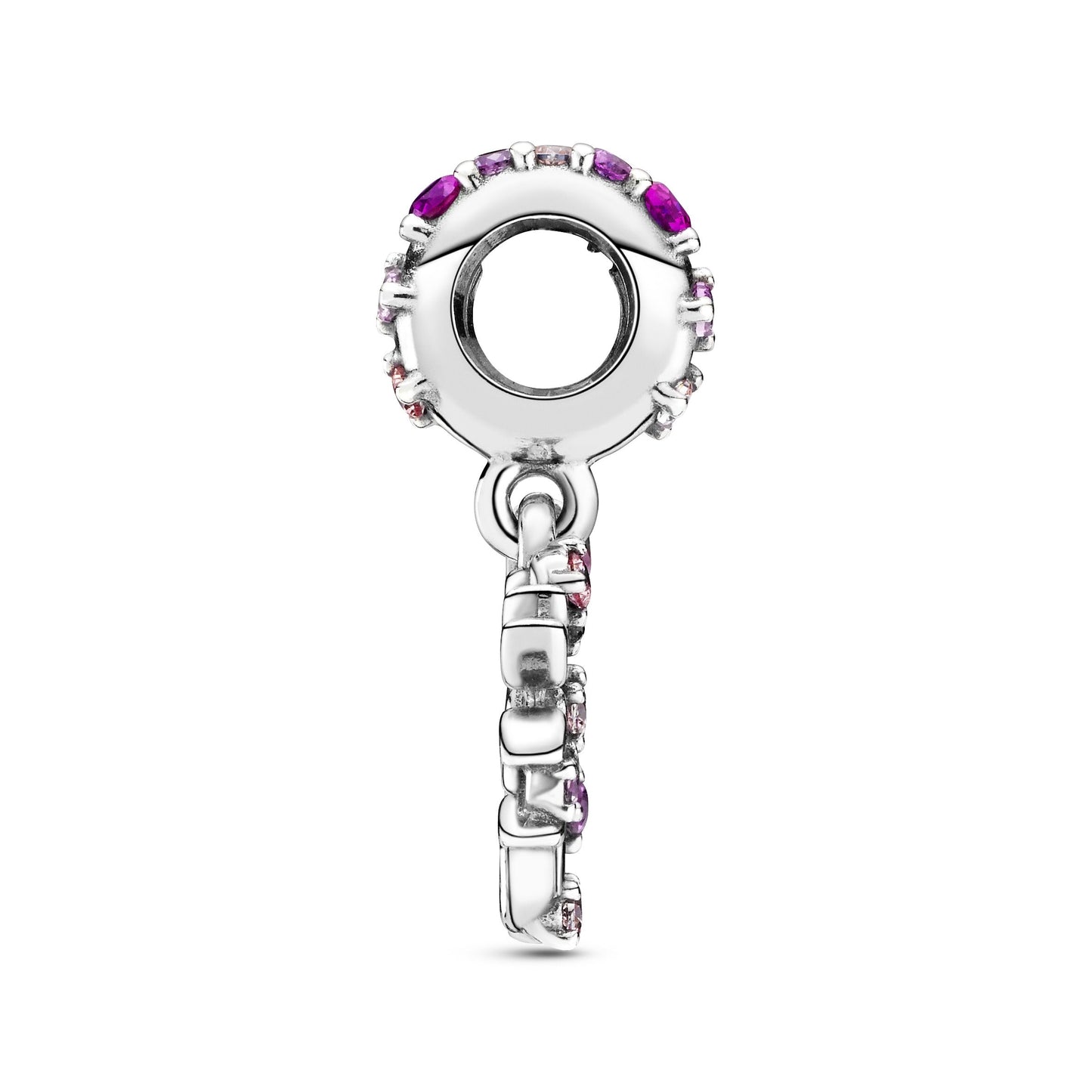 Pink Heart Family Tree Dangle Charm Premium Fashion Jewelry Gift Collection