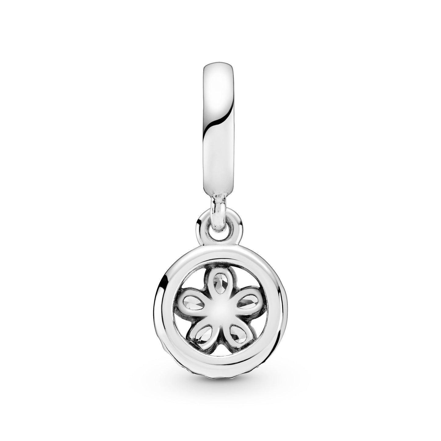 Sparkling Snowflake Circle Dangle Charm Premium Fashion Jewelry Gift Collection