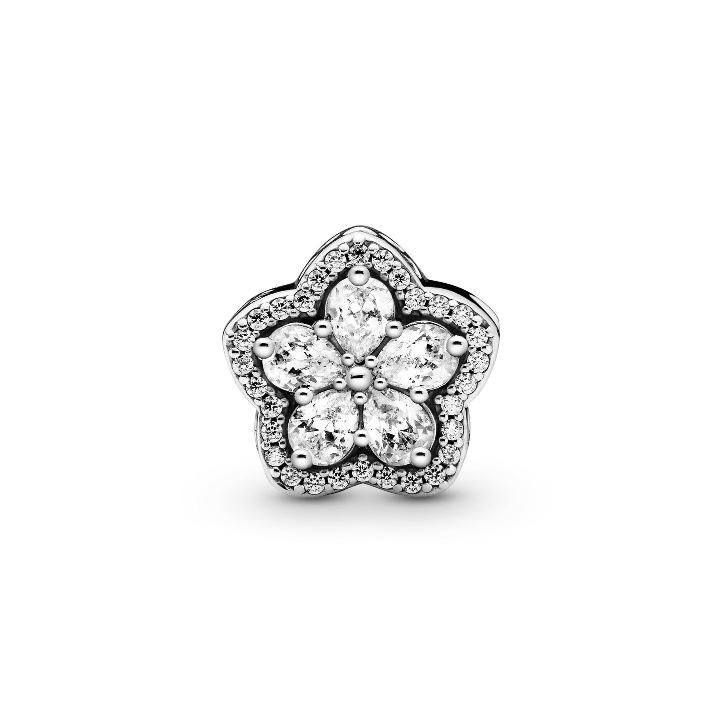 Sparkling Snowflake Pavé Charm Premium Fashion Jewelry Gift Collection