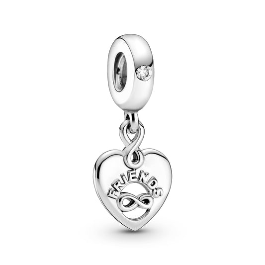 Friends Forever Heart Dangle Charm Premium Fashion Jewelry Gift Collection