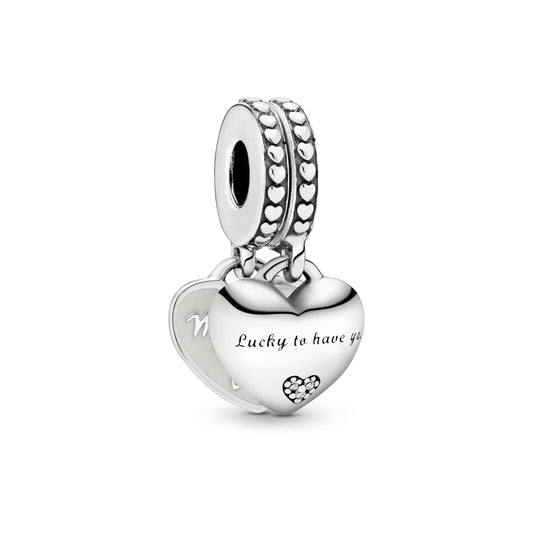 Daughter- & Mother in Law Split Dangle Charm Premium Fashion Jewelry Gift Collection