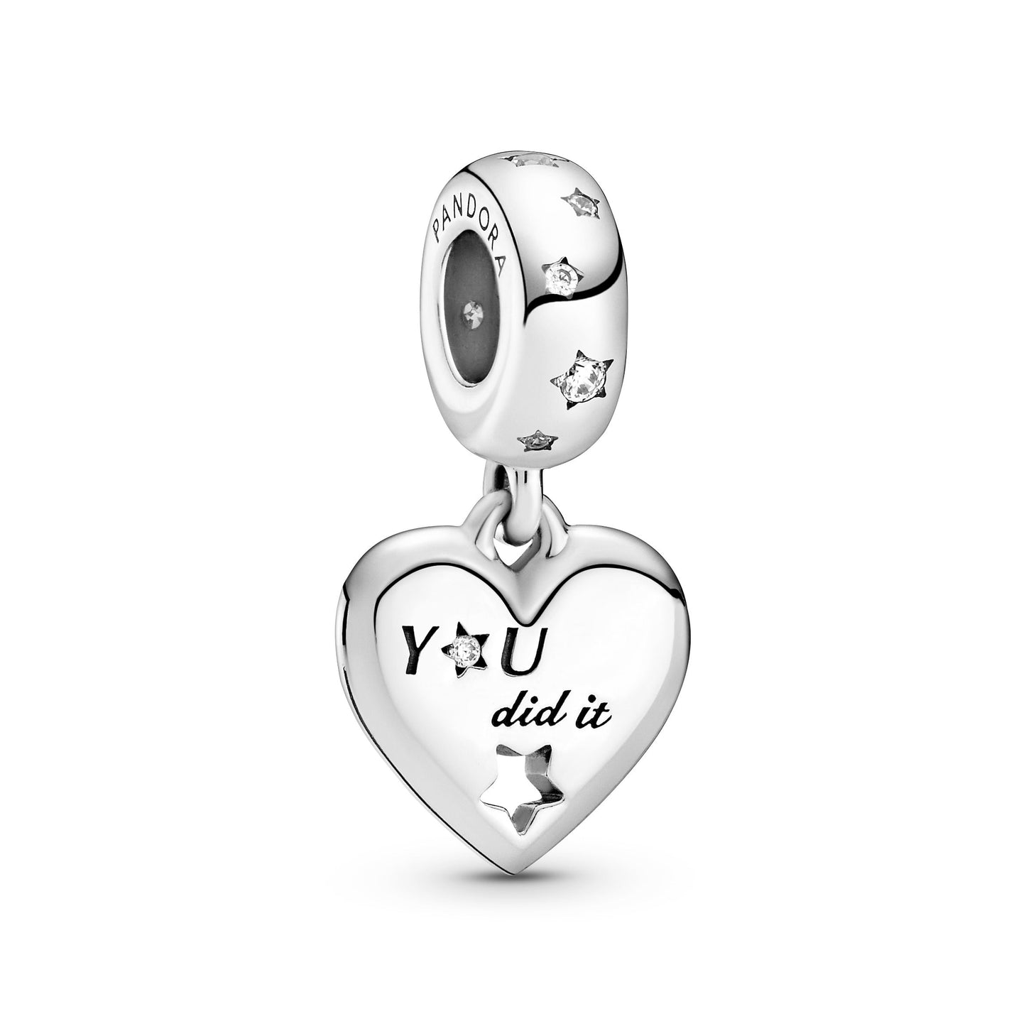 Congratulations Heart & Stars Dangle Charm Premium Fashion Jewelry Gift Collection