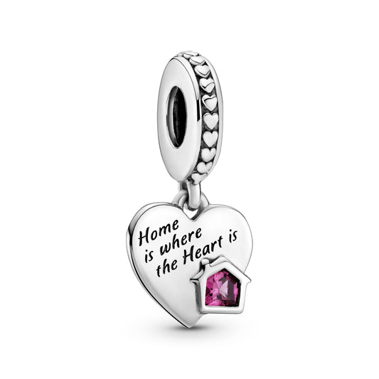 Love My Home Heart Dangle Charm Premium Fashion Jewelry Gift Collection