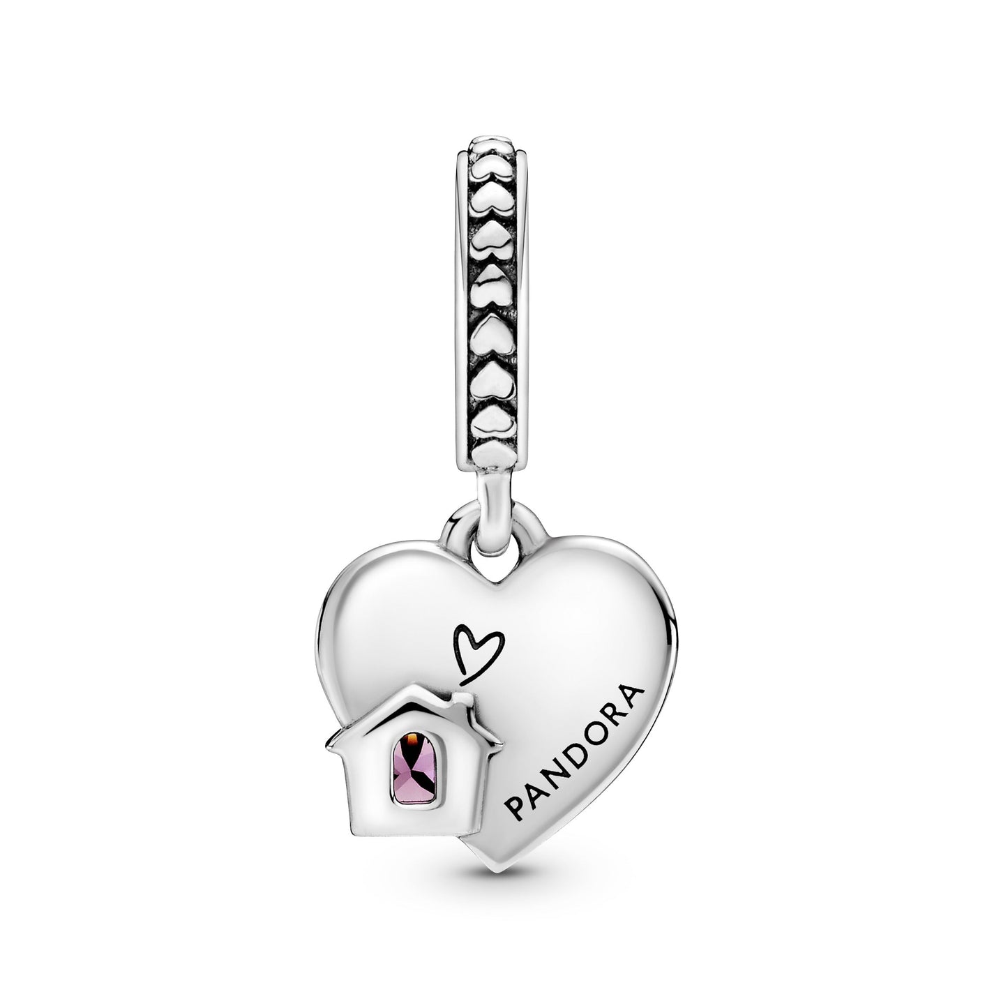 Love My Home Heart Dangle Charm Premium Fashion Jewelry Gift Collection