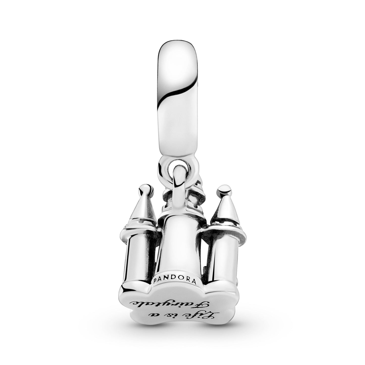 Two-tone Castle Dangle Charm Premium Fashion Jewelry Gift Collection