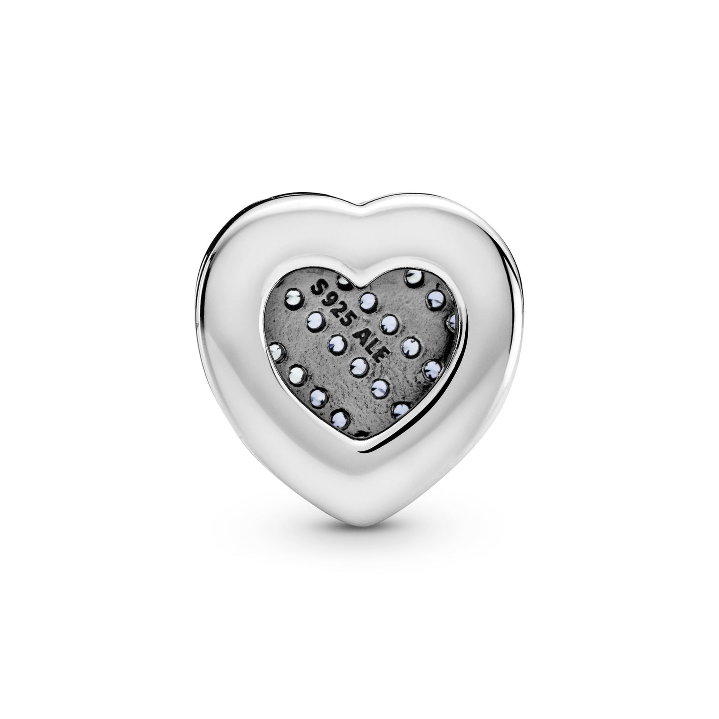 Pandora Reflexions Blue Pavé Heart Clip Charm Premium Fashion Jewelry Gift Collection