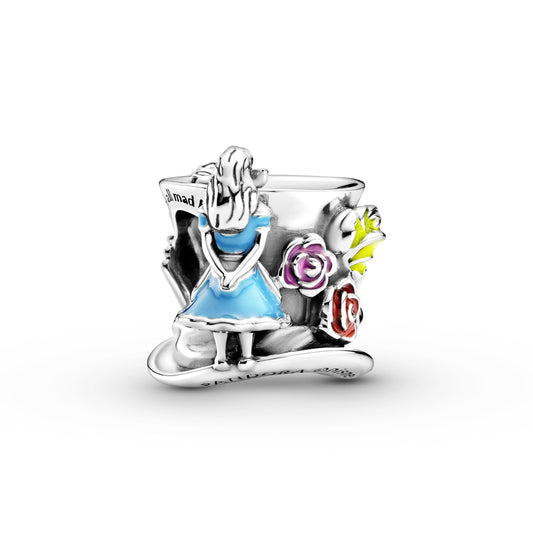 Disney Alice in Wonderland & The Mad Hatter's Tea Party Charm Premium Fashion Jewelry Gift Collection