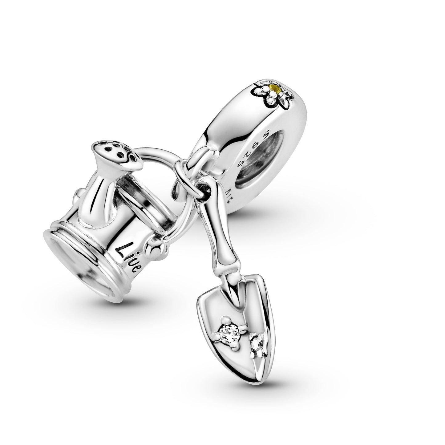 Watering Can & Trowel Dangle Charm Premium Fashion Jewelry Gift Collection
