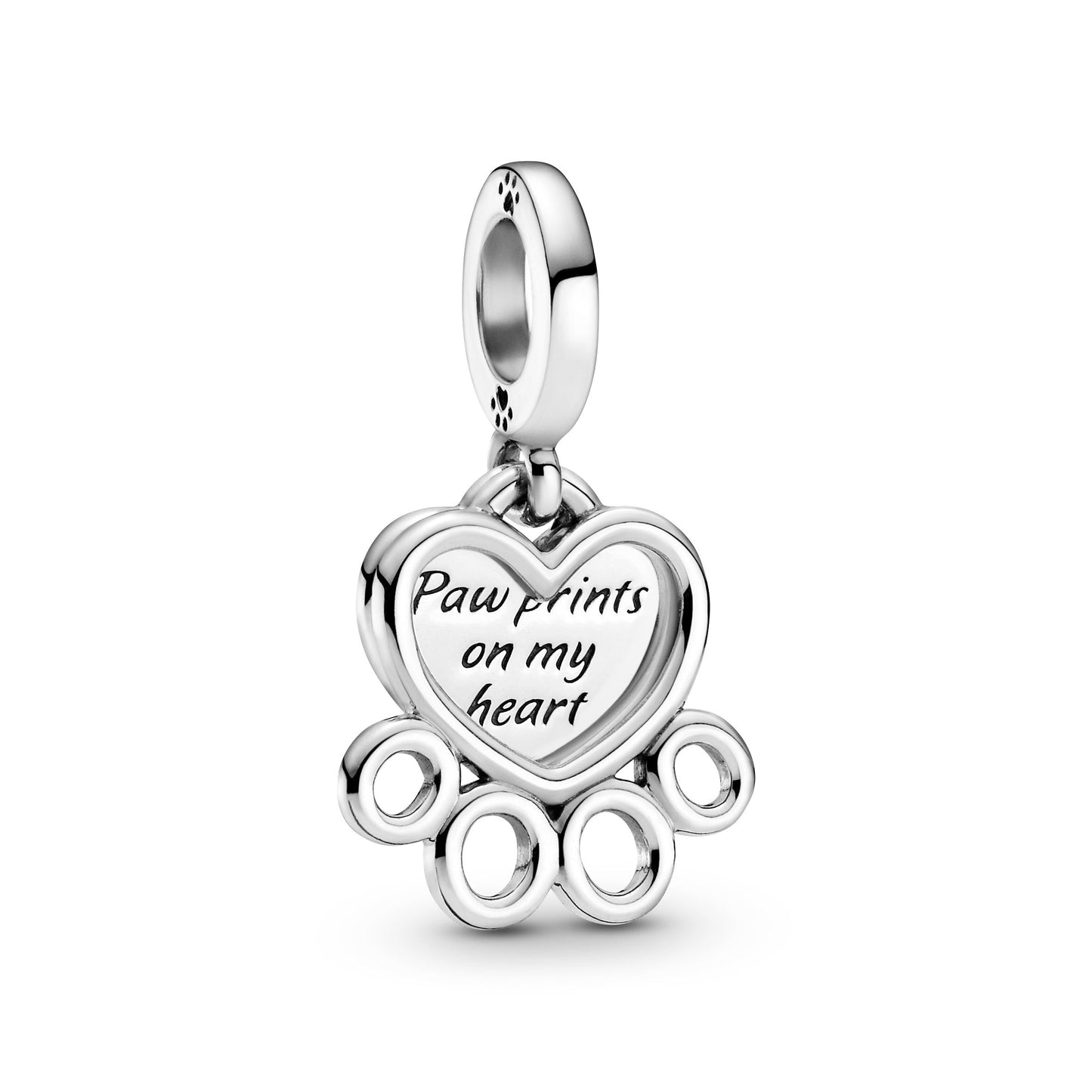 Hearts & Paw Print Dangle Charm Premium Fashion Jewelry Gift Collection