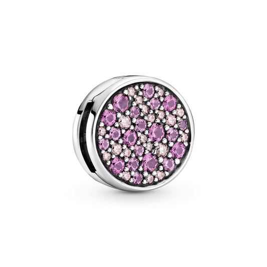Pandora Reflexions Pink Pavé Clip Charm Premium Fashion Jewelry Gift Collection