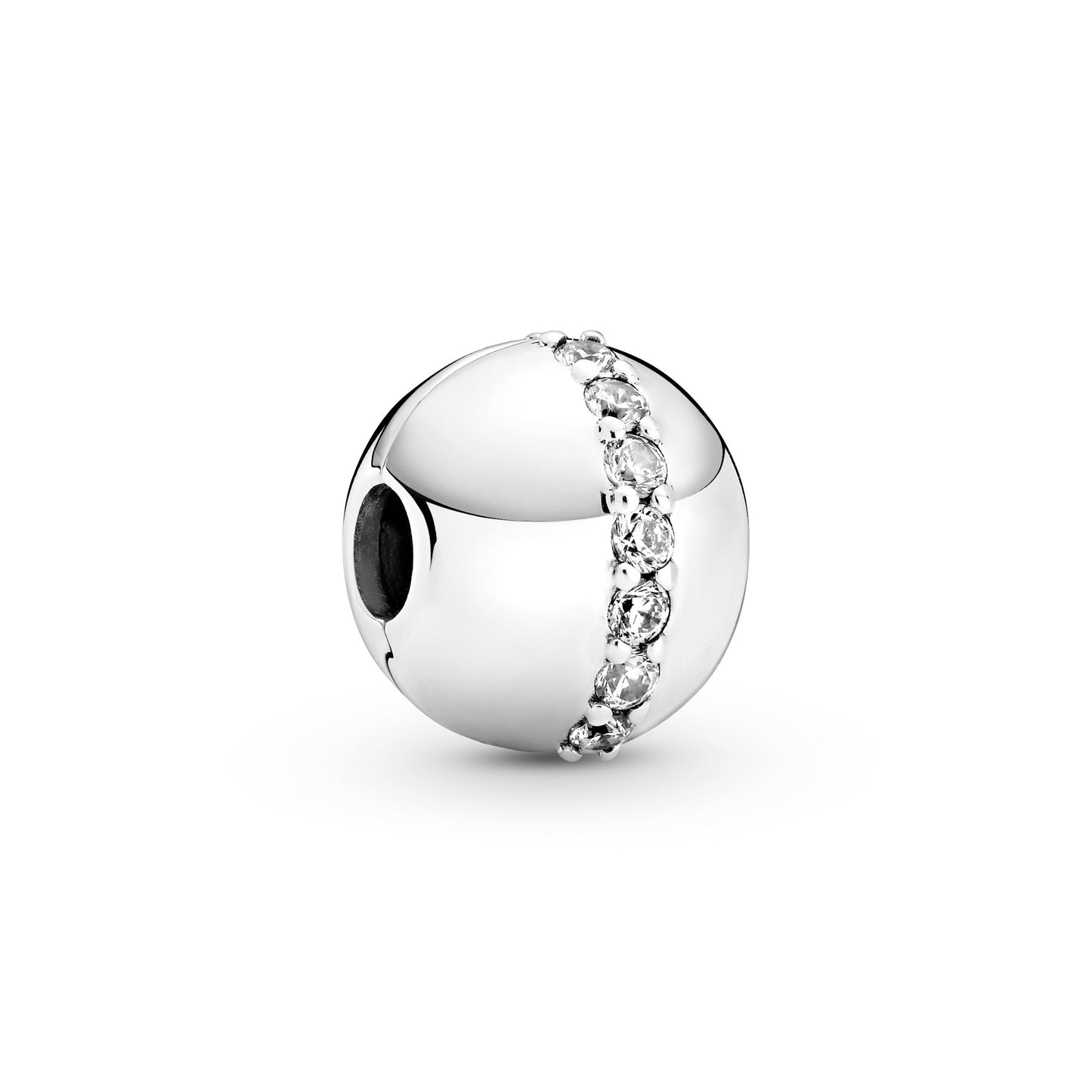 Sparkling Line Clip Charm Premium Fashion Jewelry Gift Collection