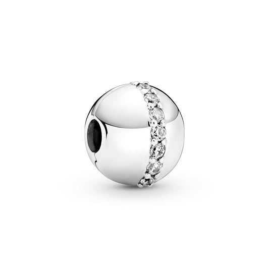 Sparkling Line Clip Charm Premium Fashion Jewelry Gift Collection