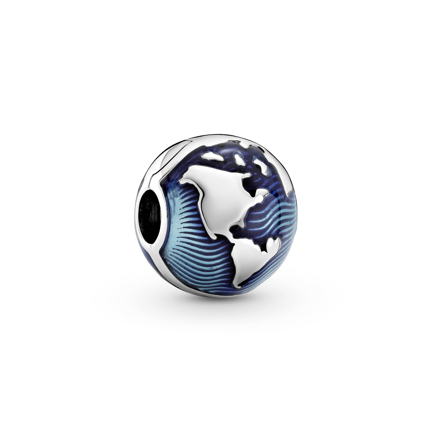 Blue Globe Clip Charm Premium Fashion Jewelry Gift Collection