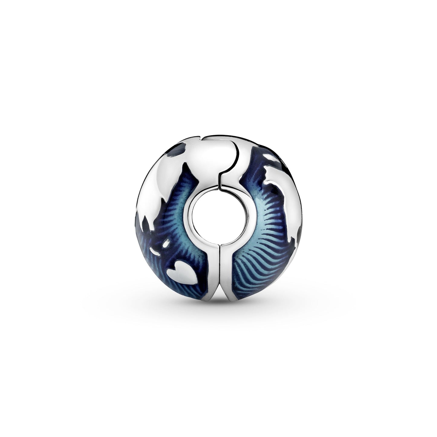 Blue Globe Clip Charm Premium Fashion Jewelry Gift Collection