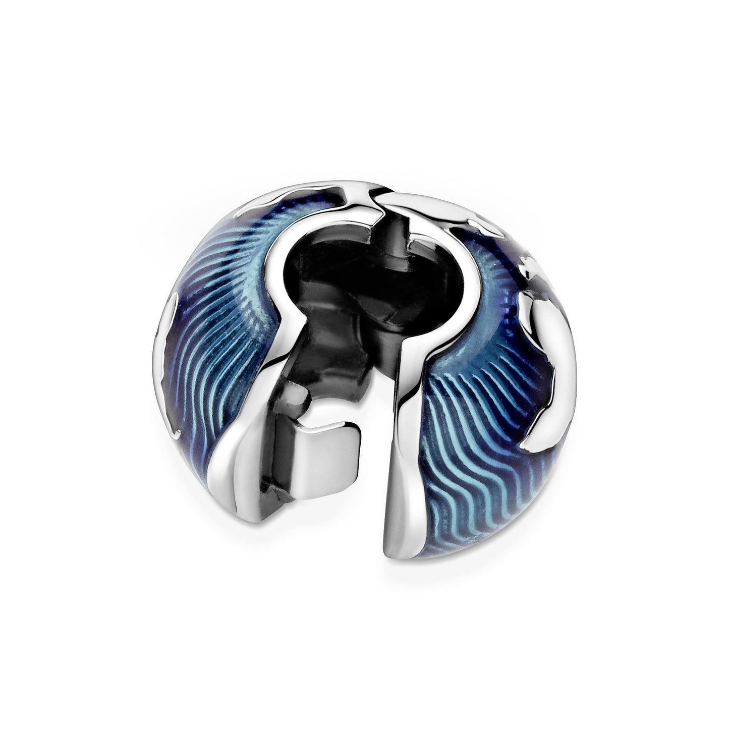 Blue Globe Clip Charm Premium Fashion Jewelry Gift Collection