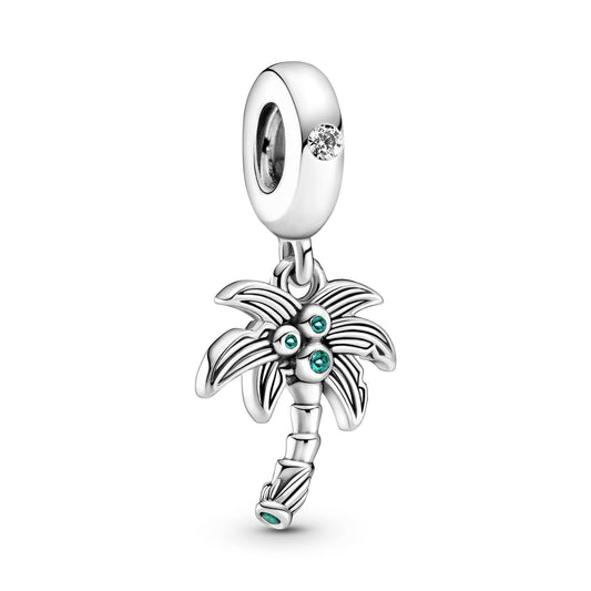 Palm Tree & Coconuts Dangle Charm Premium Fashion Jewelry Gift Collection