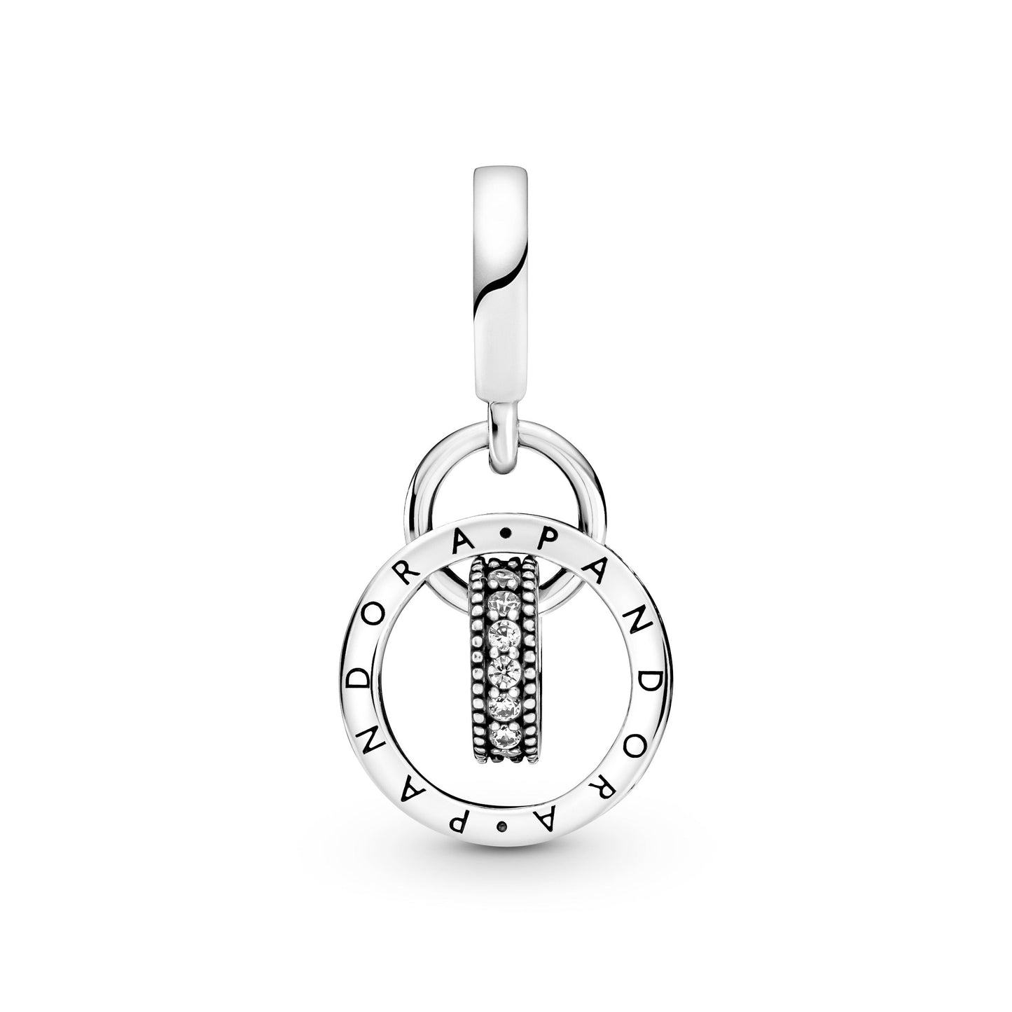 Pandora Logo Circles Dangle Charm Premium Fashion Jewelry Gift Collection