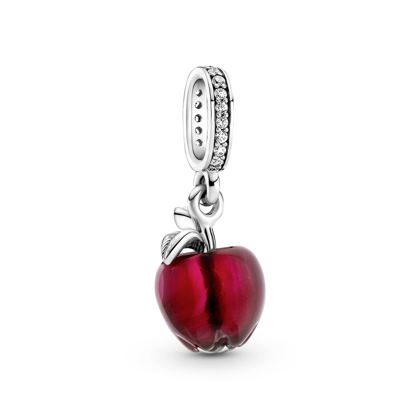 Murano Glass Red Apple Dangle Charm Premium Fashion Jewelry Gift Collection