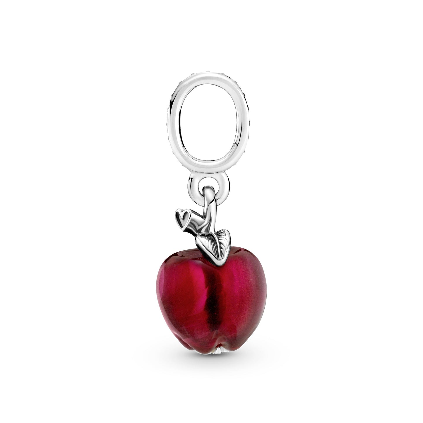 Murano Glass Red Apple Dangle Charm Premium Fashion Jewelry Gift Collection