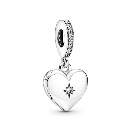Openable Heart Locket Dangle Charm Premium Fashion Jewelry Gift Collection
