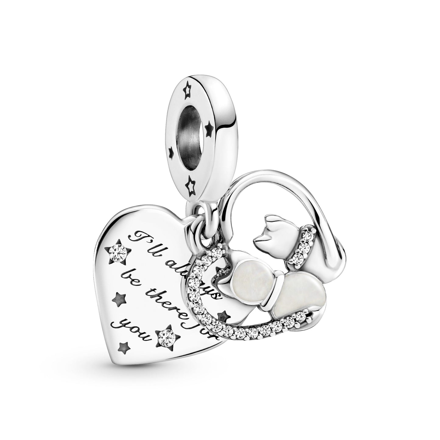 Cats & Hearts Dangle Charm Premium Fashion Jewelry Gift Collection