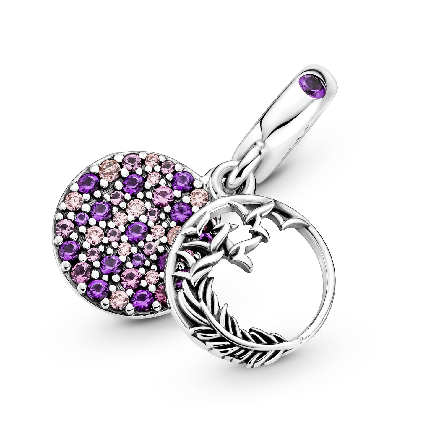 Pavé Feather Dangle Charm Premium Fashion Jewelry Gift Collection