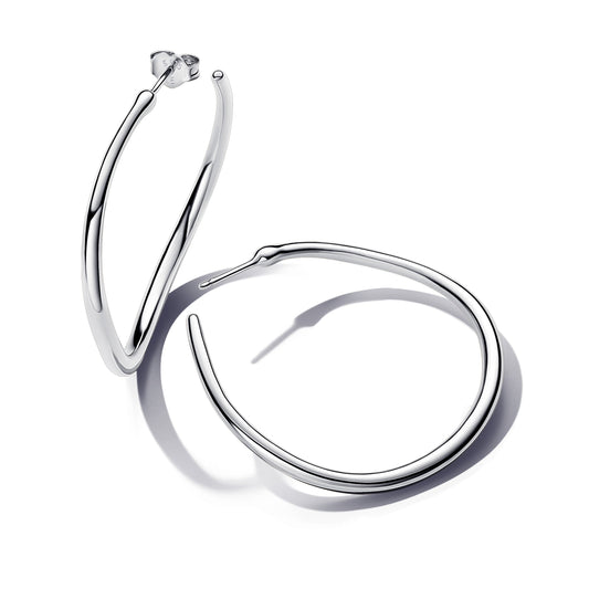 Organically Shaped 42 mm Open Hoop Earrings Popular Style Premium Collection