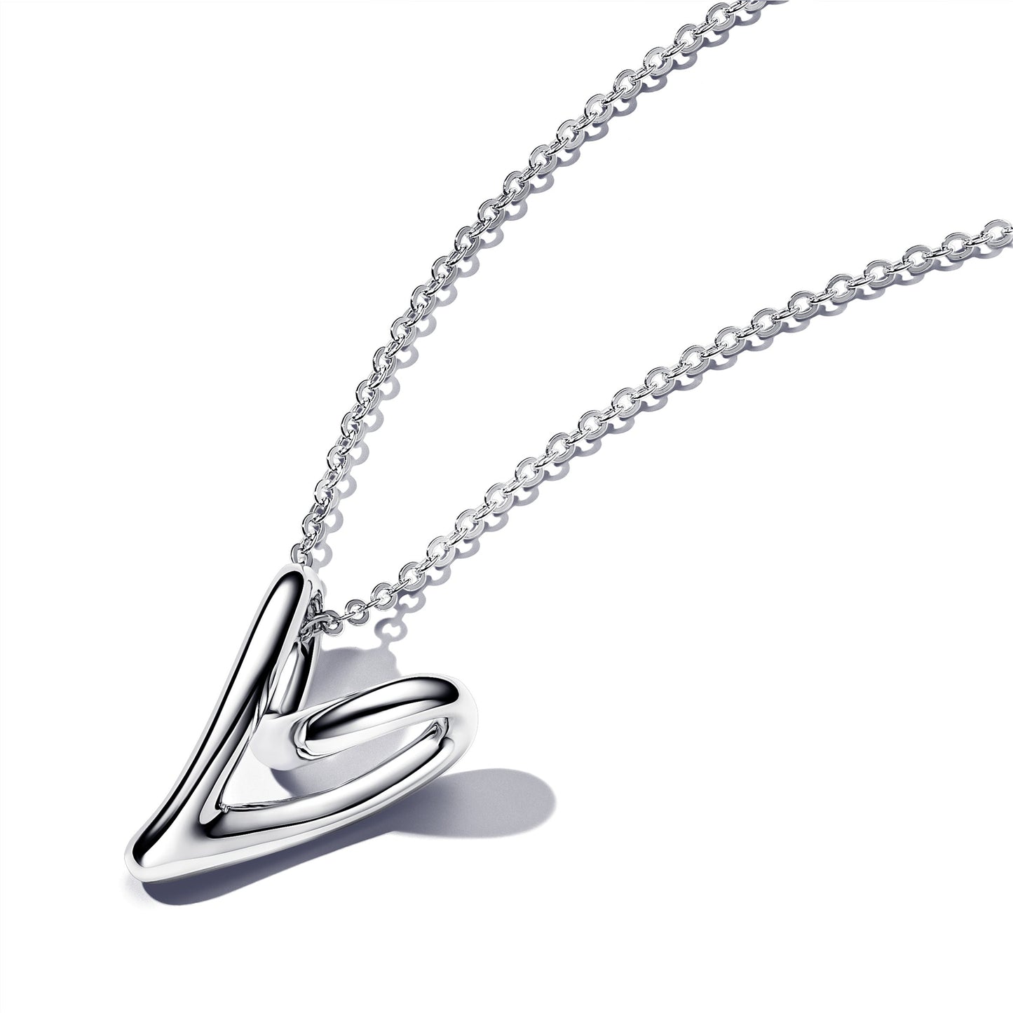 Organically Shaped Heart Pendant Necklace Premium Fashion Jewelry Gift Collection