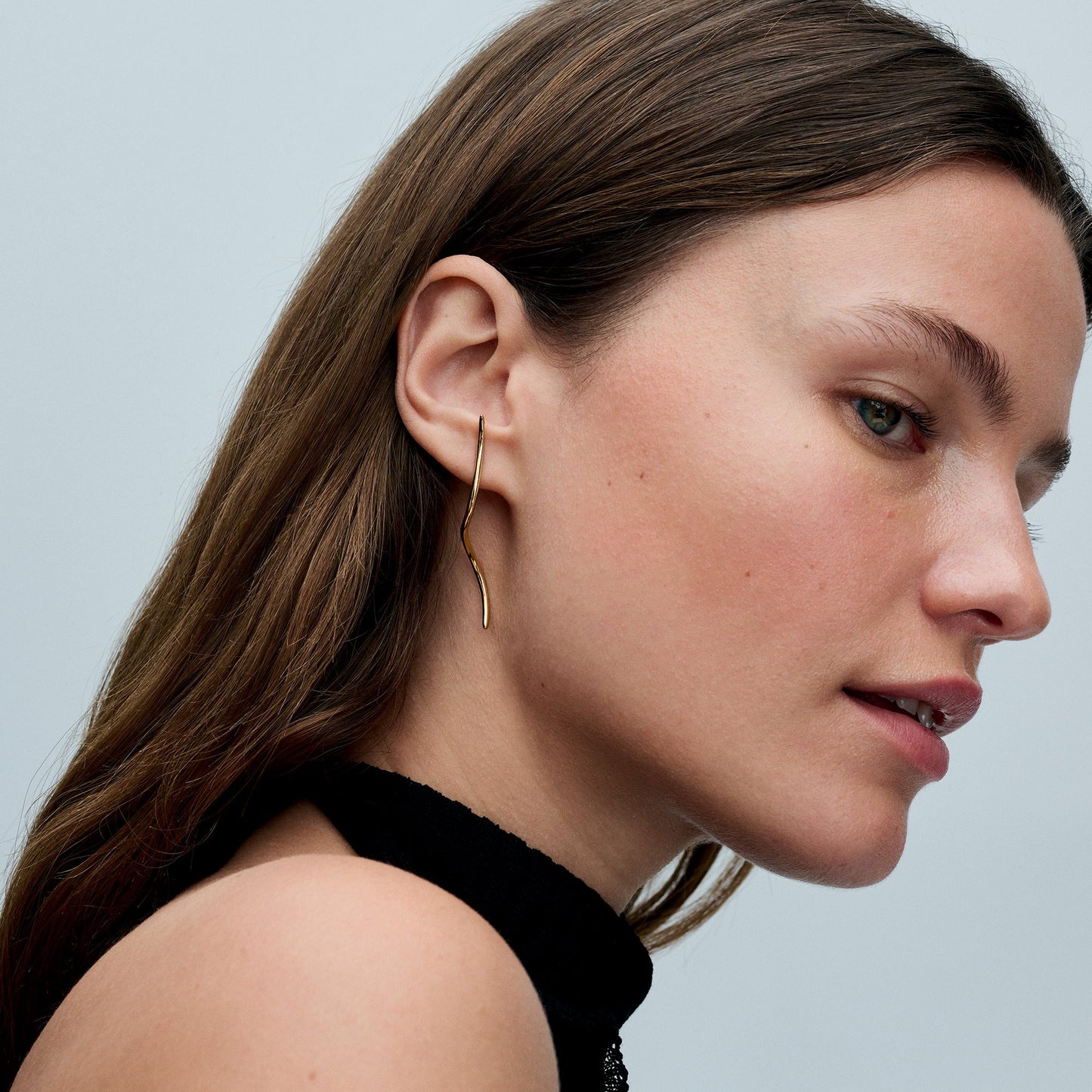 Organically Shaped Wire Stud Earrings Popular Style Premium Collection