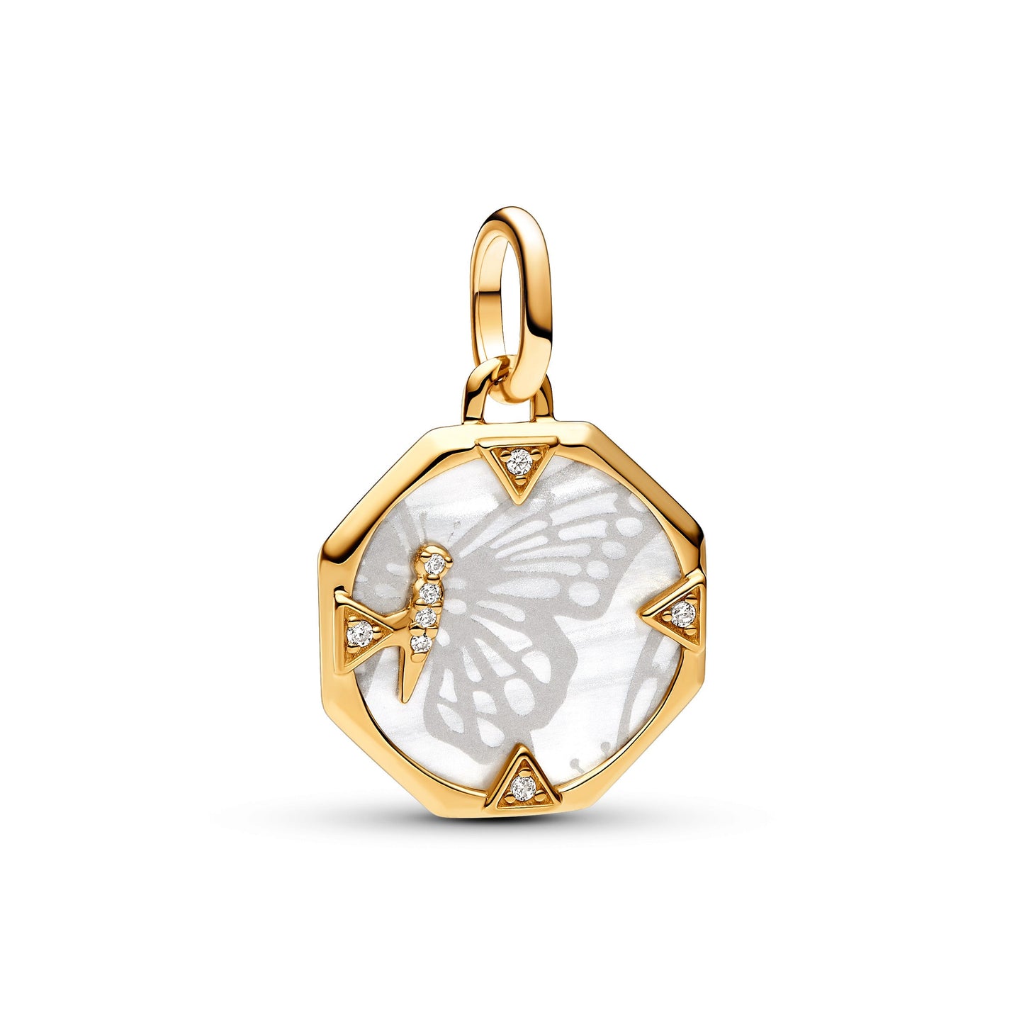 Pandora ME Pearlescent Butterfly Medallion Charm Premium Fashion Jewelry Gift Collection