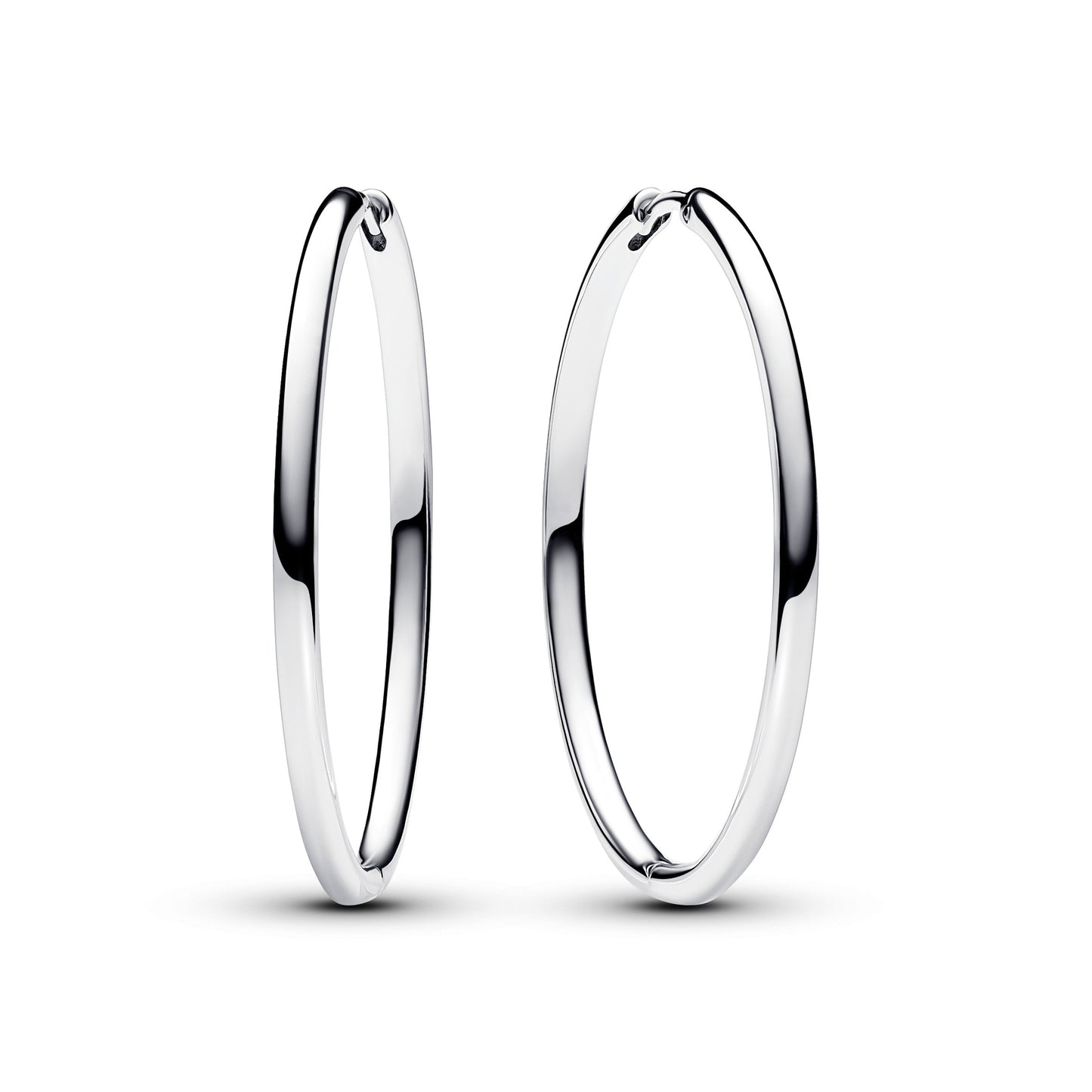 Pandora Moments 40 mm Charm Hoop Earrings Premium Fashion Jewelry Gift Collection