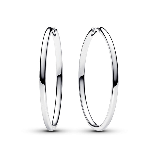 Pandora Moments 40 mm Charm Hoop Earrings Premium Fashion Jewelry Gift Collection