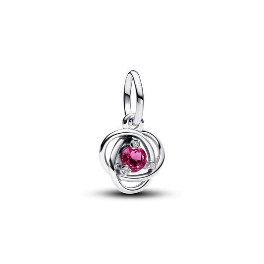 Pink Eternity Circle Dangle Charm Premium Fashion Jewelry Gift Collection
