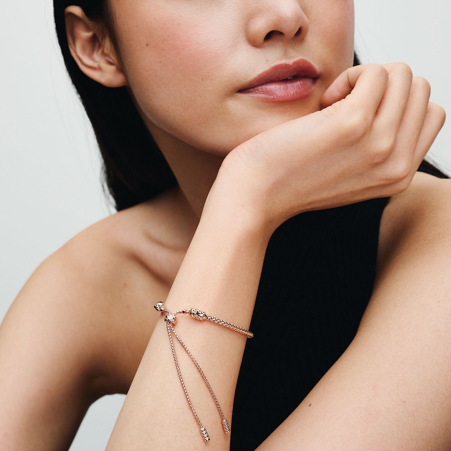Studded Chain Slider Bracelet Premium Fashion Jewelry Gift Collection