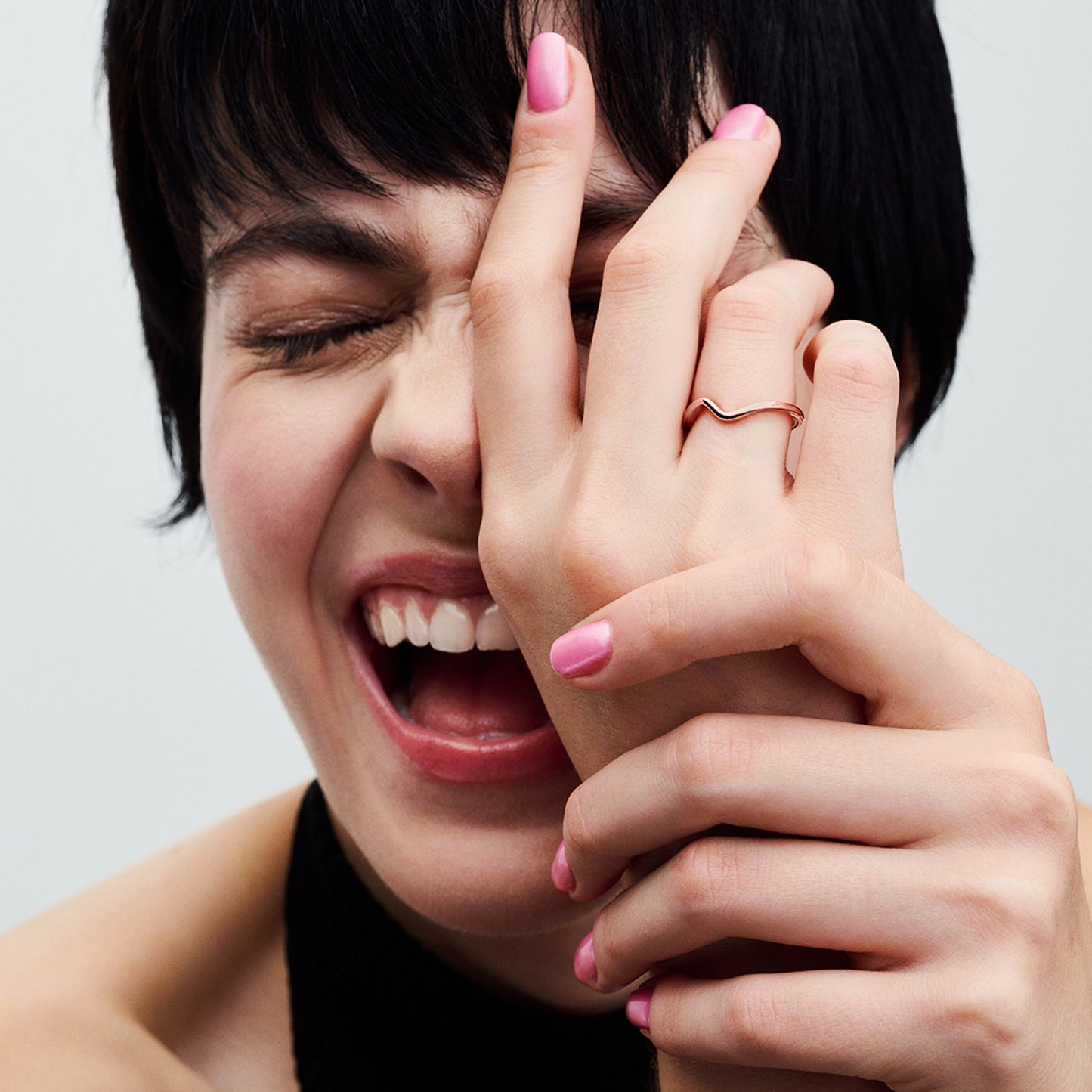 Polished Wave Ring Popular Style Premium Collection