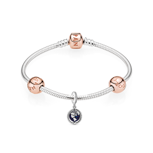 Travel the World Bracelet and Charms Set Premium Fashion Jewelry Gift Collection