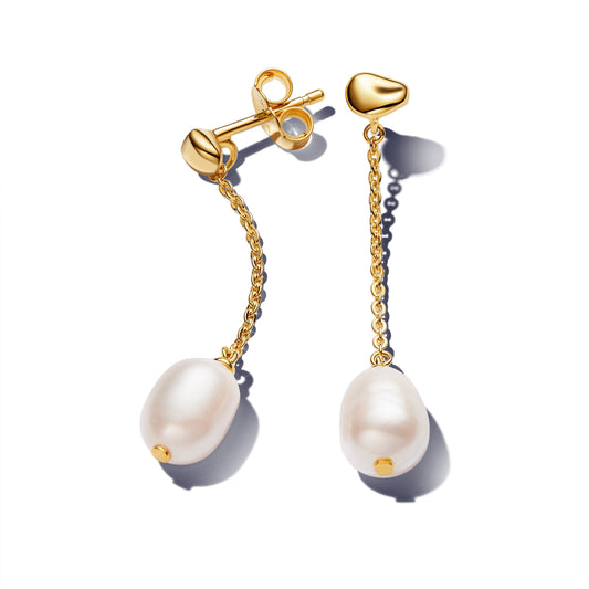 Treated Freshwater Cultured Pearl Drop Earrings Popular Style Premium Collection
