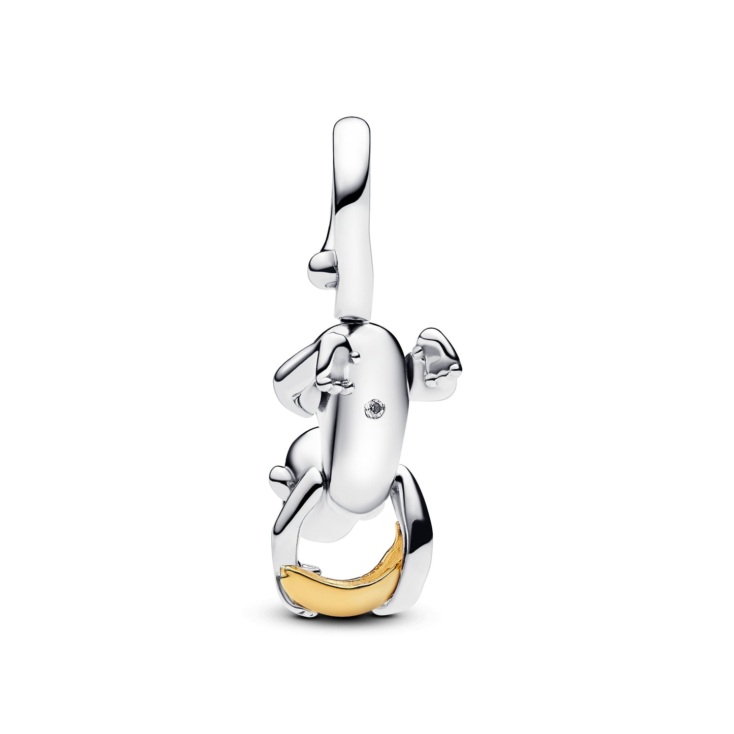 Two-tone Movable Monkey Dangle Charm Premium Fashion Jewelry Gift Collection